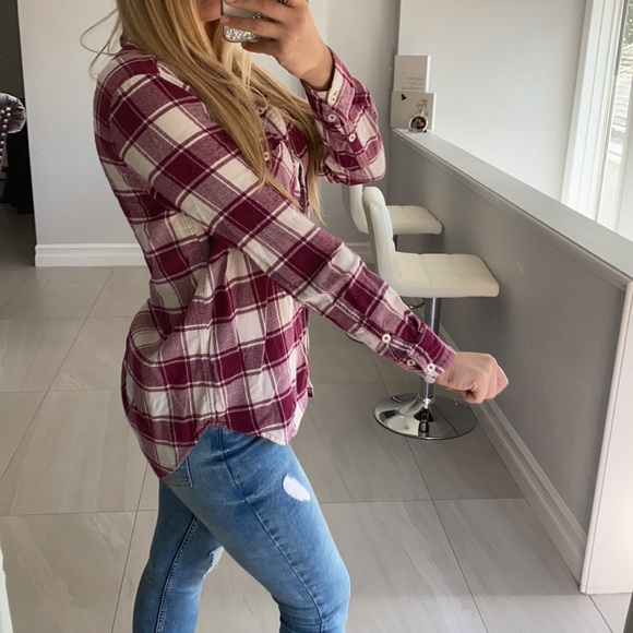 Pink Plaid Top - Picture 3 of 9